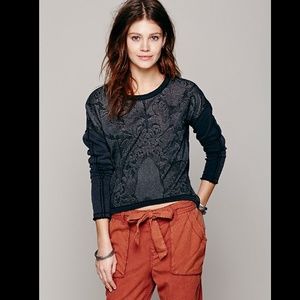 Free People Fleur De Lis Sweater